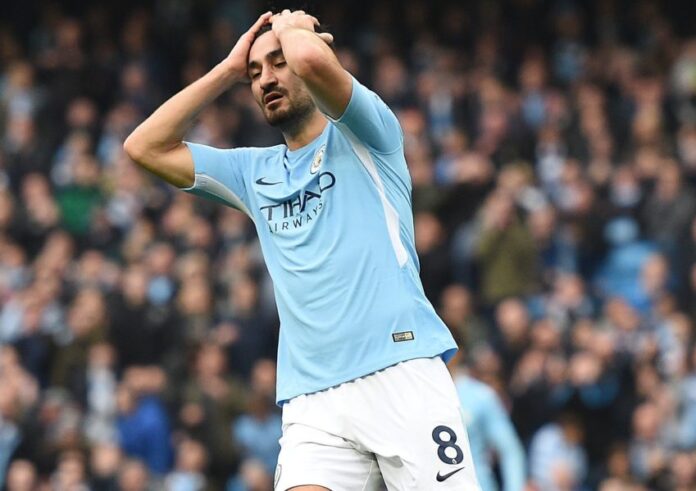 Ilkay Gundogan of Manchester City in 2018