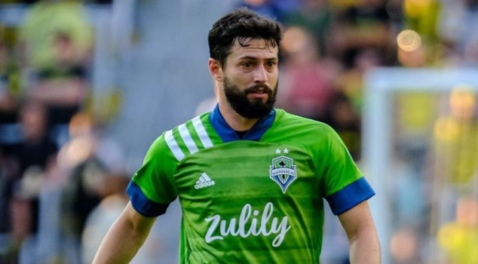 Joao Paulo with the Seattle Sounders in 2021