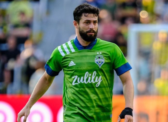 Joao Paulo with the Seattle Sounders in 2021