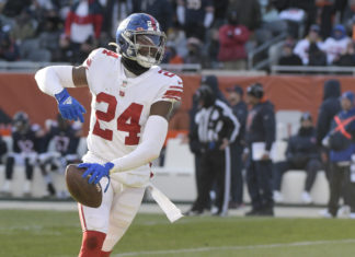 James Bradberry with the New York Giants in January 2022
