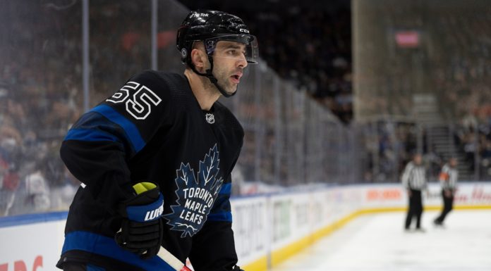 Toronto Maple Leafs defenceman Mark Giordano in March 2022