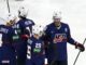 Seth Jones, Jaycob Megna, Karson Kuhlman, and Austin Watson of Team USA in May 2022