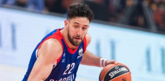 Vasilije Micic of Anadolu Efes Istanbul during the EuroLeague Basketball Final Four 2022 final