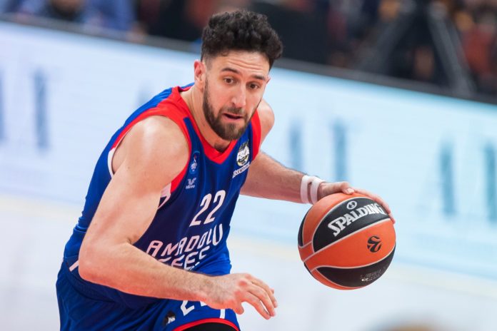 Vasilije Micic of Anadolu Efes Istanbul during the EuroLeague Basketball Final Four 2022 final