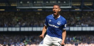 Richarlison with Everton in 2019