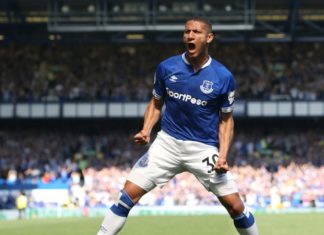 Richarlison with Everton in 2019
