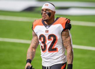 Trayveon Williams with the Bengals in 2021