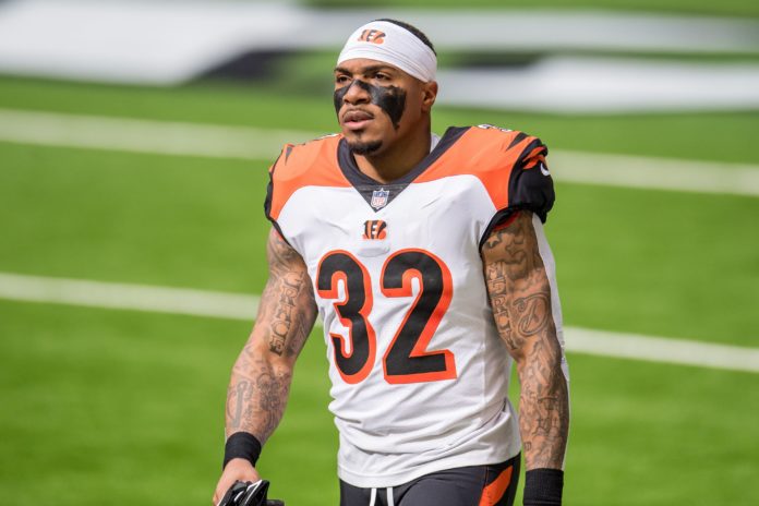 Trayveon Williams with the Bengals in 2021