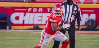 Darrel Williams with the Kansas City Chiefs in 2020