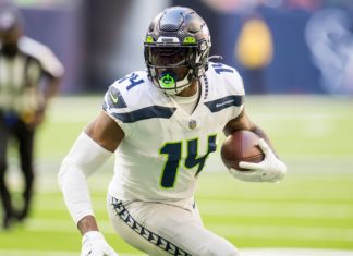 Seattle Seahawks wide receiver DK Metcalf in 2021