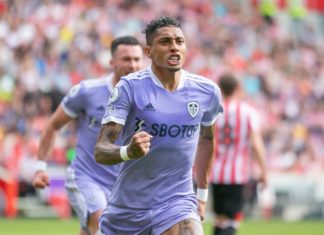 Raphinha with Leeds United