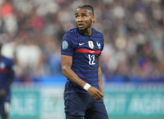 Christopher Nkunku with France national team in 2022