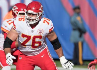 Kansas City Chiefs guard Laurent Duvernay-Tardif in 2017