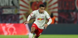 Tyler Adams with Leipzig in 2020