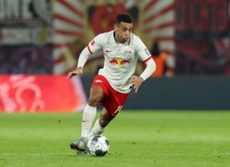 Tyler Adams with Leipzig in 2020