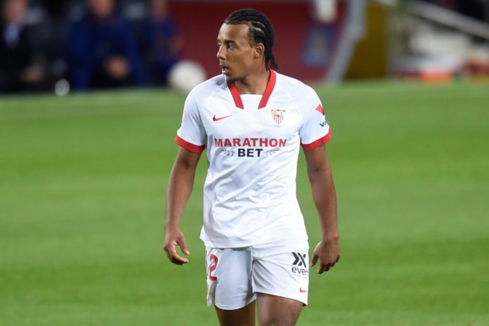 Jules Kounde with Sevilla FC in 2020
