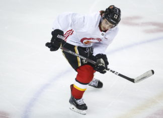 Calgary Flames' Johnny Gaudreau in 2020