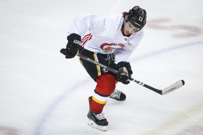 Calgary Flames' Johnny Gaudreau in 2020