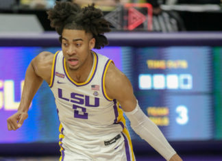 Trendon Watford with LSU in 2021