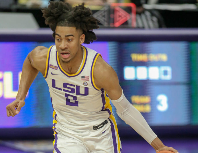 Trendon Watford with LSU in 2021