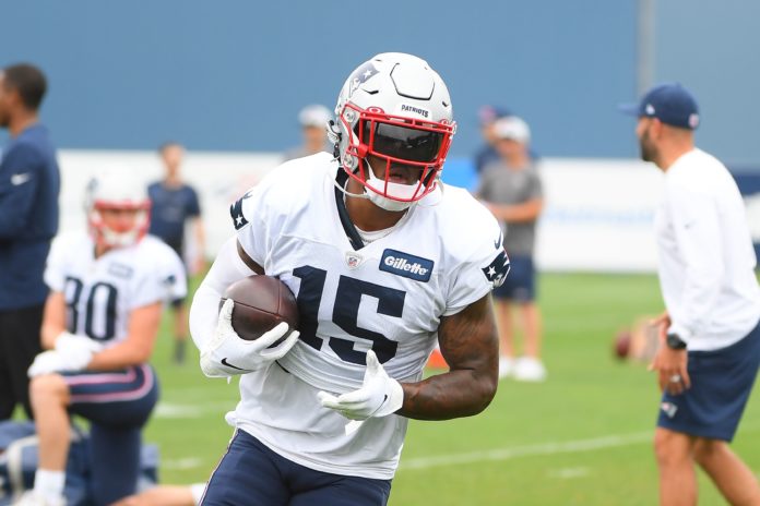 N'Keal Harry with the New England Patriots in 2021