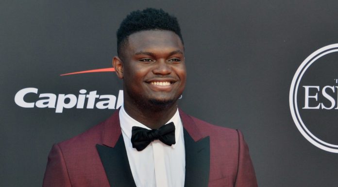 Zion Williamson at the 27th annual ESPY Awards in 2019