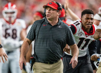 Georgia Bulldogs head coach Kirby Smart in 2021