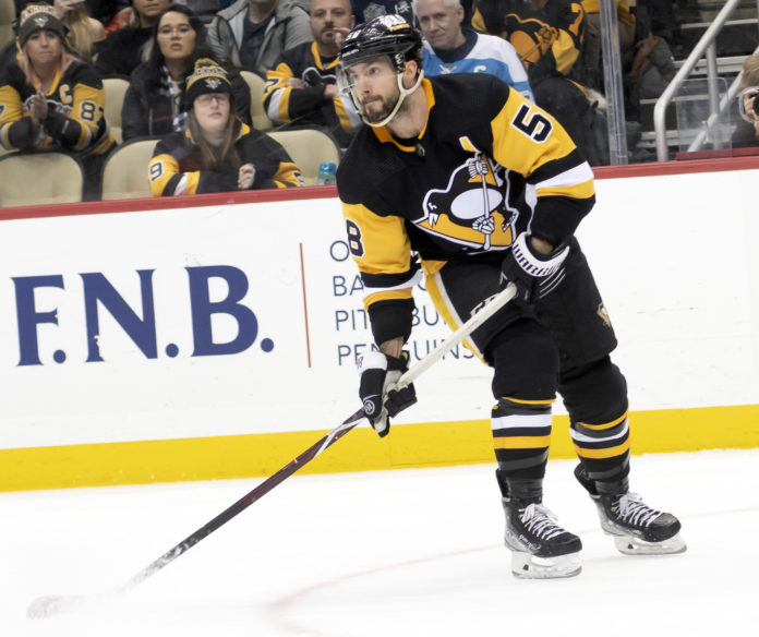 Pittsburgh Penguins defenseman Kris Letang in February 2022