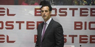 Head Coach David Quinn of USA during the 2022 IIHF Ice Hockey World Championships in May 2022