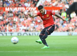 Manchester United defender Alex Telles in July 2022