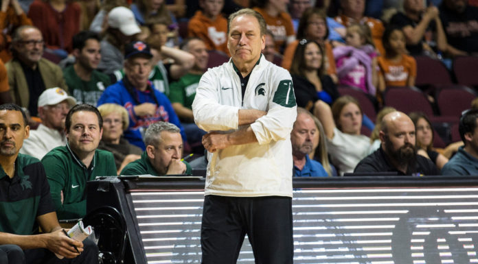 Michigan State head coach Tom Izzo in 2018