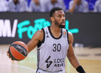 Norris Cole during the match between FC Barcelona and ASVEL Lyon-Villeurbanne in 2021