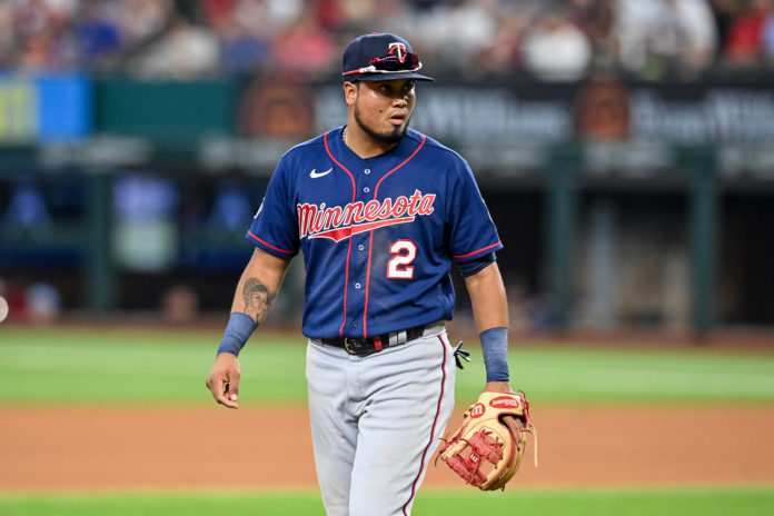 The Minnesota Twins second baseman Luis Arraes in 2021
