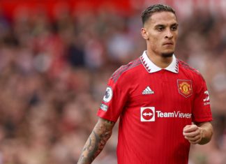 Antony of Manchester United in September 2022