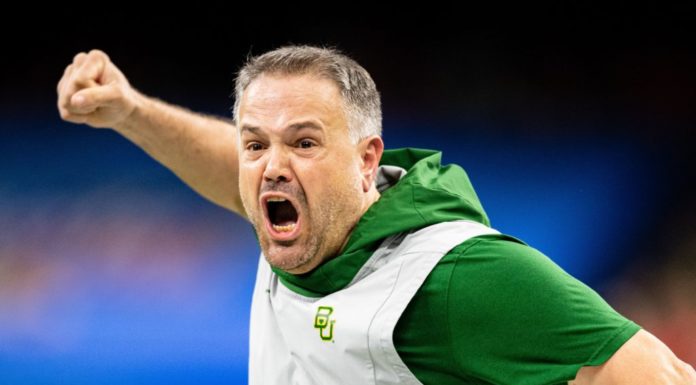 Nebraska Hires Ex-Panthers Coach Matt Rhule to Helm the Cornhuskers Matt Rhule with Baylor in 2020