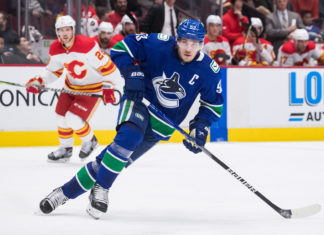 Vancouver Canucks' Bo Horvat in March 2022