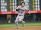 Daulton Varsho with the Diamondbacks in August 2022