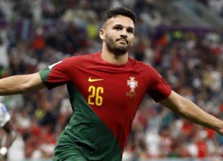 Goncalo Ramos of Portugal during the FIFA World Cup Qatar 2022
