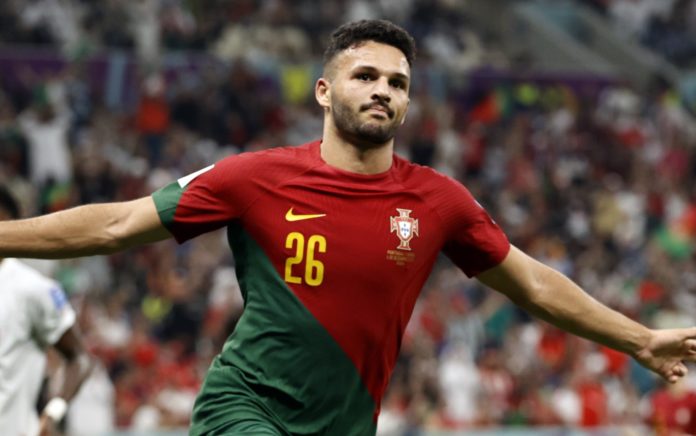Goncalo Ramos of Portugal during the FIFA World Cup Qatar 2022