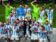 Lionel Messi lifts the trophy after Argentina win the FIFA World Cup 2022