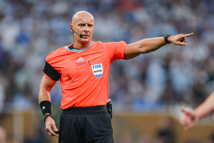 Szymon Marciniak during the final match between Argentina vs France at the 2022 Qatar World Cup