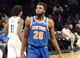 Mitchell Robinson with the New York Knicks in 2018