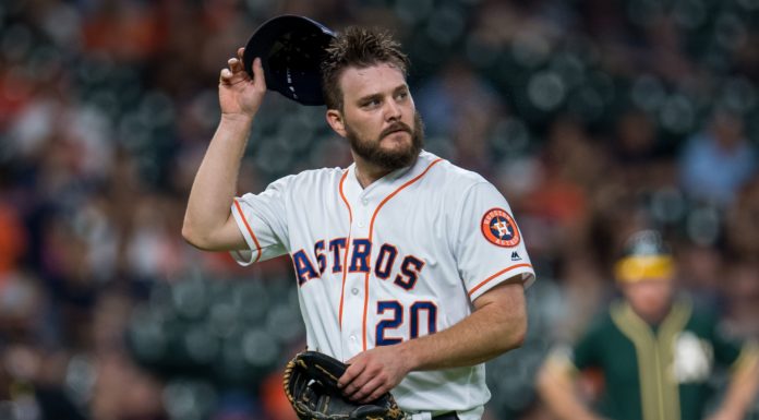 Wade Miley with the Houston Astros in 2019