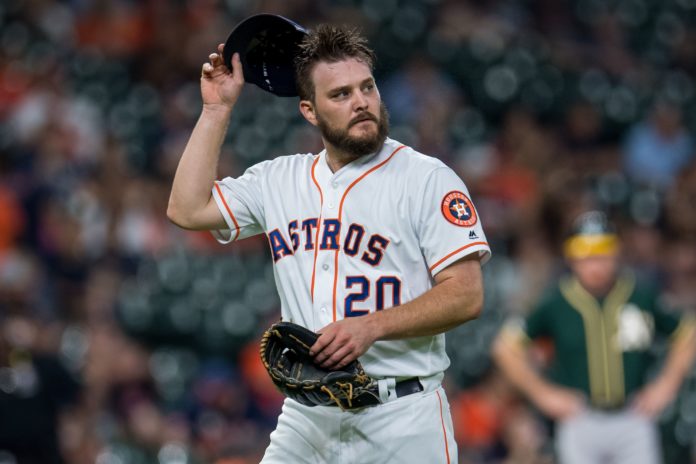 Wade Miley with the Houston Astros in 2019