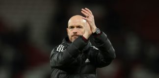 Manchester United manager Erik ten Hag in January 2023