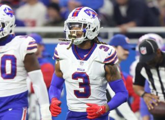 Buffalo Bills safety Damar Hamlin in November 2022
