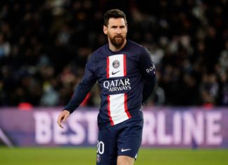 Lionel Messi of PSG in January 2023