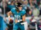 Jacksonville Jaguars quarterback Trevor Lawrence in January 2023