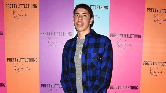 LaMelo Ball at the PrettyLittleThing x Karl Kani Party in 2018