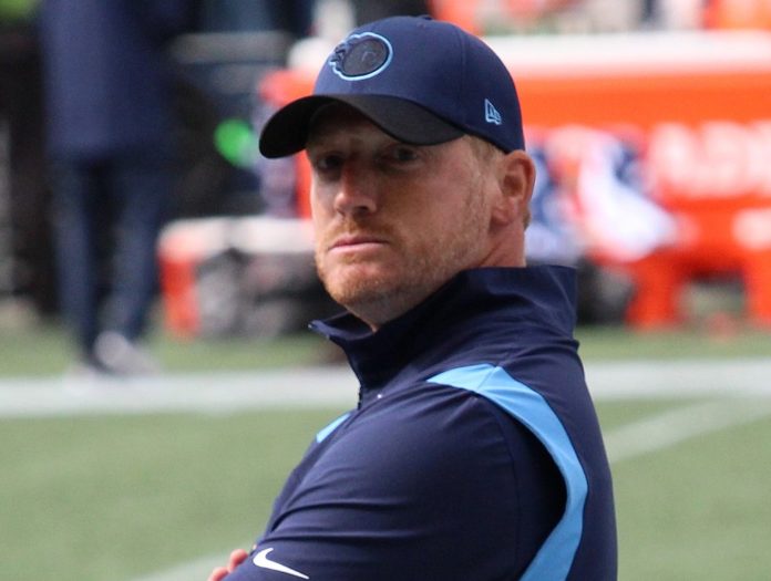 Todd Downing with the Titans in 2021